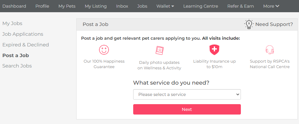 Post a job for free on PetCloud, Free Pet Jobs Board